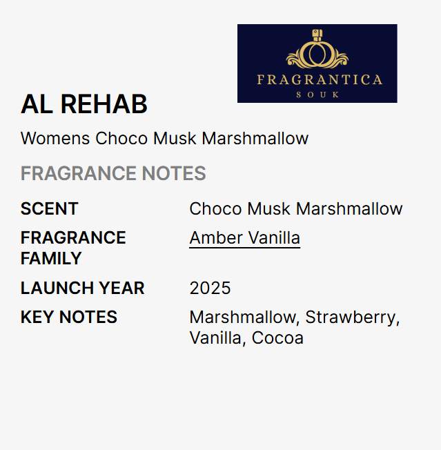 Al Rehab Marshmallow Choco Musk Eau de Parfum