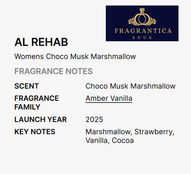 Al Rehab Marshmallow Choco Musk Roll On