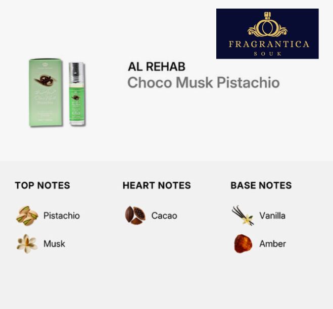Al Rehab Pistachio Choco Musk Roll-On