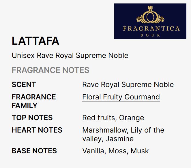 Rave Royal Supreme Noble | Eau de Parfum